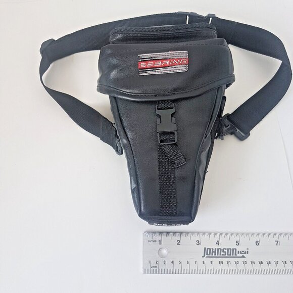 SEBRING Fully Padded Camera Video Bag SEB-301 Faux Leather Zipper Large Strap - Picture 1 of 16